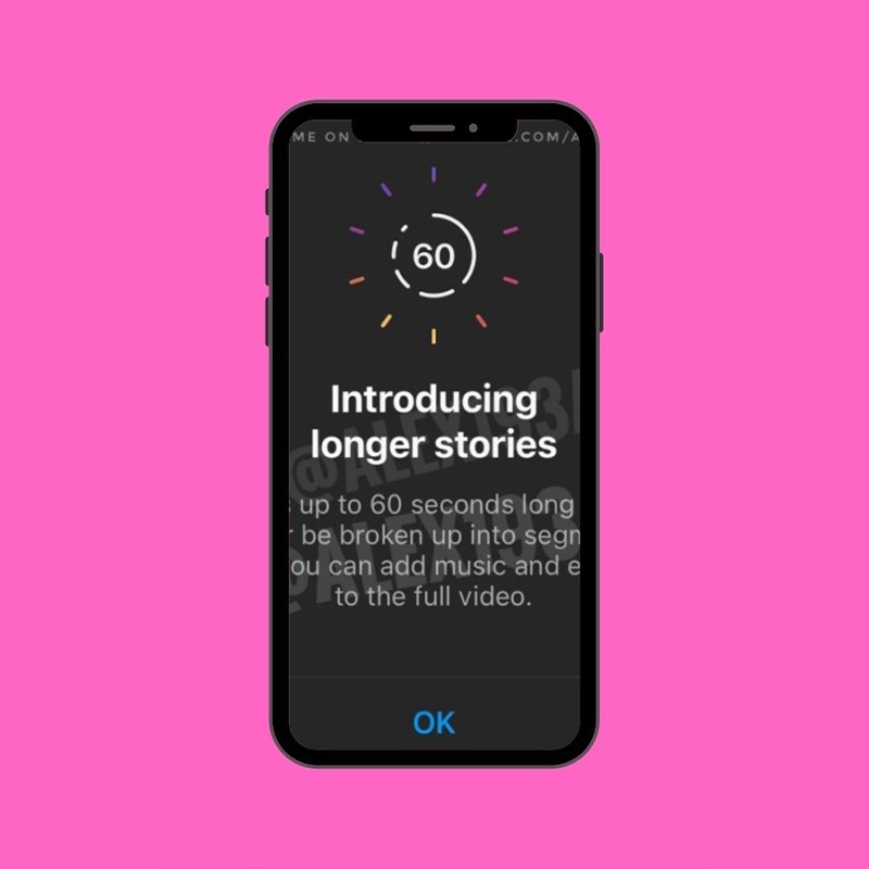 Stories su Instagram più lunghe